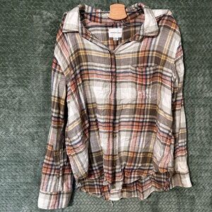 American Eagle Outfitters Multicolor Plaid Shirt